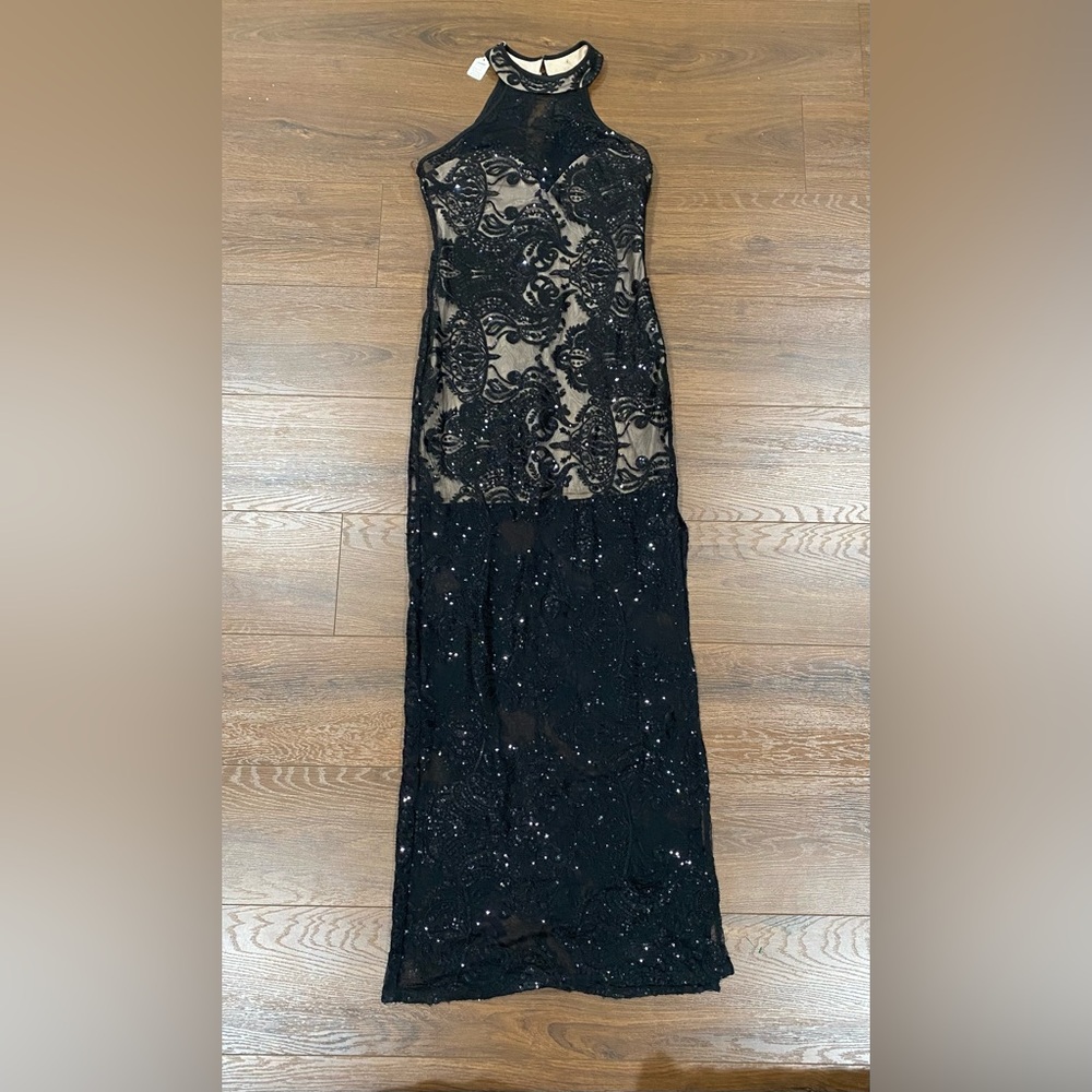 Elegant Black Lace Gown